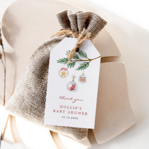 Merry Little Baby Shower Presentetikett