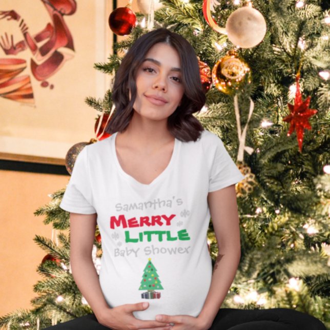 Merry Little Baby Shower T Shirt (Skapare uppladdad)