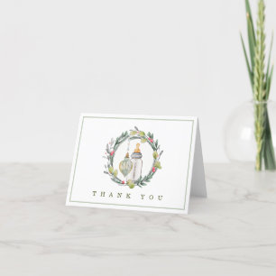 Merry Little Baby Shower Tack Cards Kort