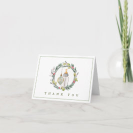 Merry Little Baby Shower Tack Cards Kort