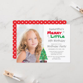 Merry Little Birthday Inbjudningar