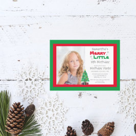Merry Little Birthday Inbjudningar