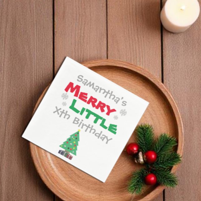 Merry Little Birthday Pappersservett (Skapare uppladdad)