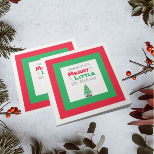 Merry Little Birthday Pappersservett (Skapare uppladdad)