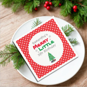 Merry Little Birthday Pappersservett