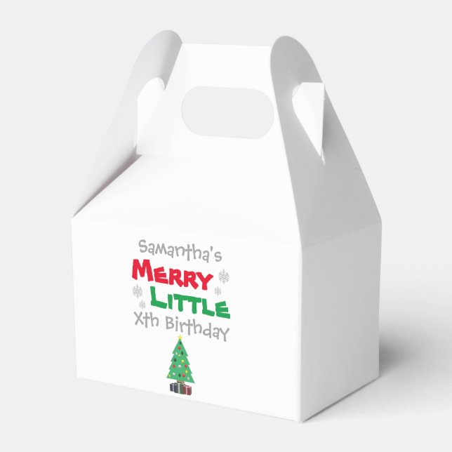 Merry Little Birthday Presentaskar (Framsidan Sidan)