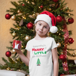 Merry Little Birthday T Shirt