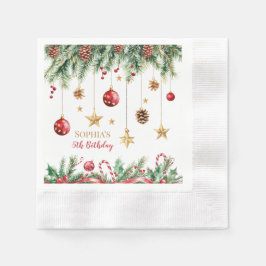 Merry Little Christmas Birthday Pappersservett