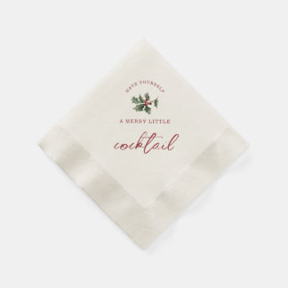 Merry Little Cocktail Christmas Napkins Pappersservett