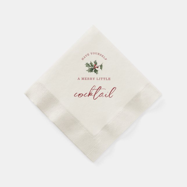Merry Little Cocktail Christmas Napkins Pappersservett (Hörn)