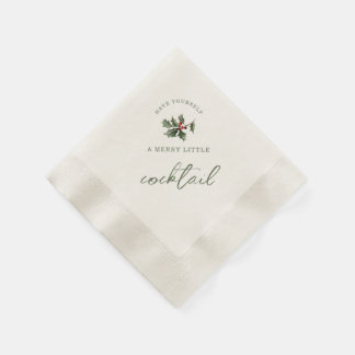 Merry Little Cocktail Christmas Napkins Pappersservett