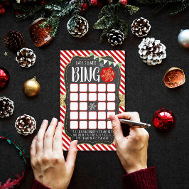 Merry Little jul Baby Shower Bingo Game