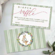 Merry Little jul Baby Shower Diaper Raffle