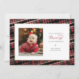 Merry Little jul Card Red Play Faux Foil Julkort