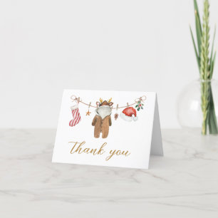 Merry Little jul Clothes Baby Shower Tack Kort