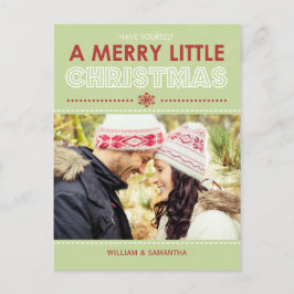 Merry Little jul Helgdag Postcard Helg Vykort