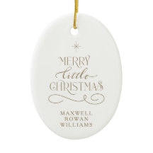 Merry Little jul Nyfödd bebis Ornament