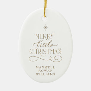Merry Little jul Nyfödd bebis Ornament