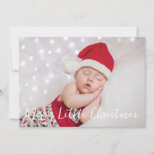 Merry Little jul Photo Red Julkort