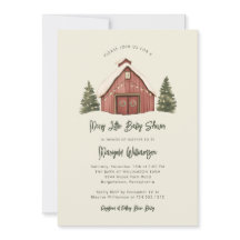 Merry Little jul Rustic Baby Shower