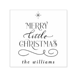 Merry Little jul Self-Inking Frimärke Självfärgande Stämpel