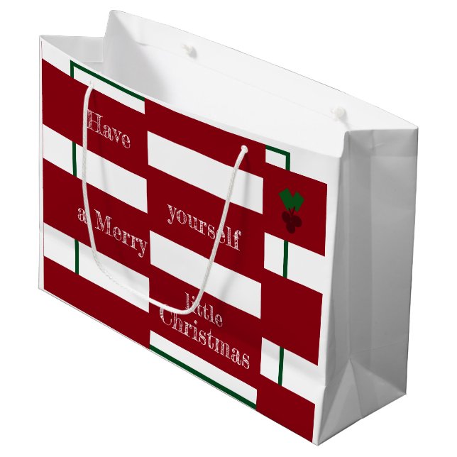 "Merry Little jul" Stora Glossy Gift-bloggen (Framsidan Vinklad)