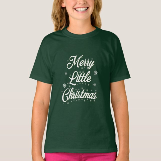 Merry Little jul T-Shirt (Framsida)