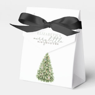 Merry Little Julgran Baby Shower Presentaskar