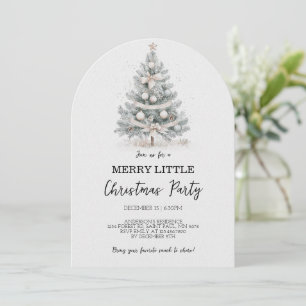 Merry Little Julgran Party-inbjudan Inbjudningar