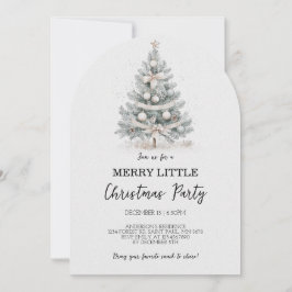 Merry Little Julgran Party-inbjudan Inbjudningar