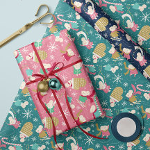 Merry Little Mice - Julafton Wrapping Papper Trio
