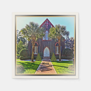 Merry Lowcountry jul Bluffton SC Church Pappersservett