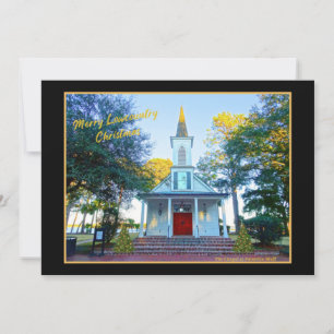 Merry Lowcountry jul Chapel Palmetto Bluff Julkort