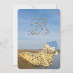 Merry Lowcountry jul Hilton Head Island Karta Julkort