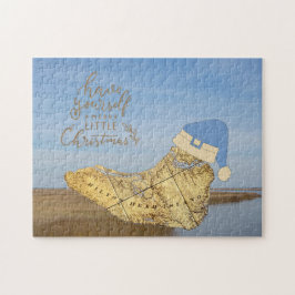 Merry Lowcountry jul Hilton Head Island Karta Pussel