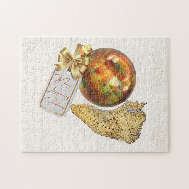 Merry Lowcountry jul Hilton Head Island Karta Pussel (Horisontell)