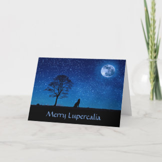 Merry Lupercalia (varg) Helgkort