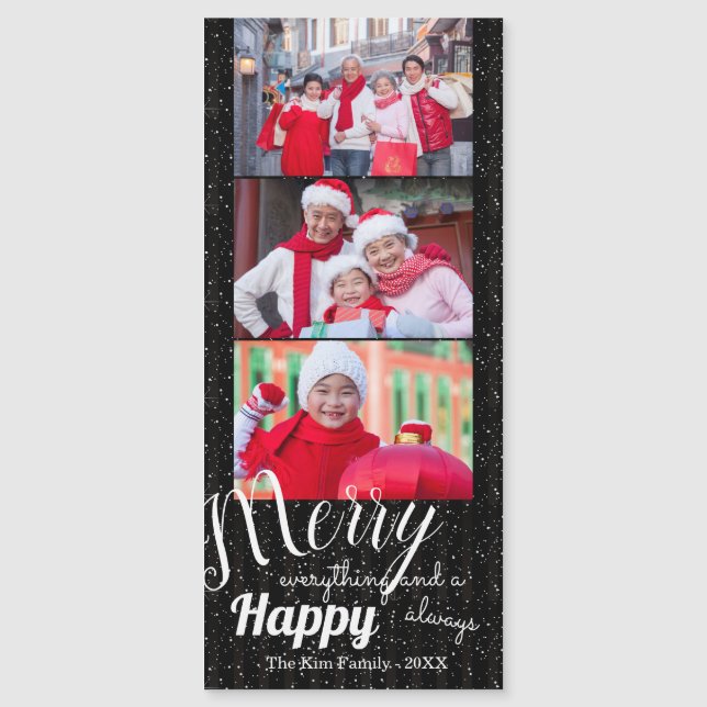 Merry Lycklig - Magnetiskt foto (Framsida)