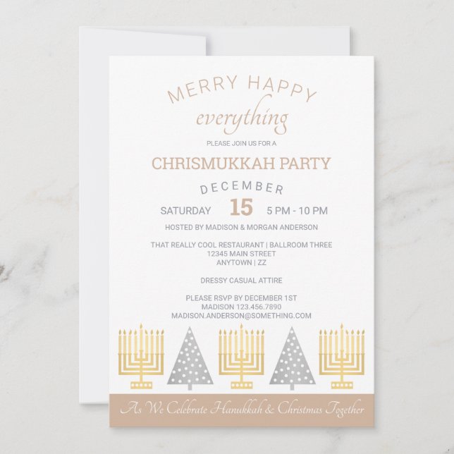 Merry Lycklig Tan Chrismukkah Julfest (Framsida)