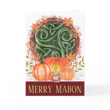 Merry Mabon Celtic Triskelion Fall Pumpkins