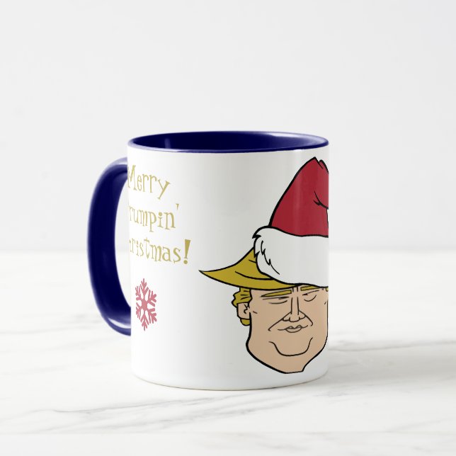 Merry Maga Trump jul Mugg (Framsida vänster)