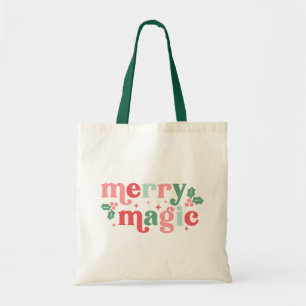Merry Magic - Colorful Helgdag Typography Tygkasse
