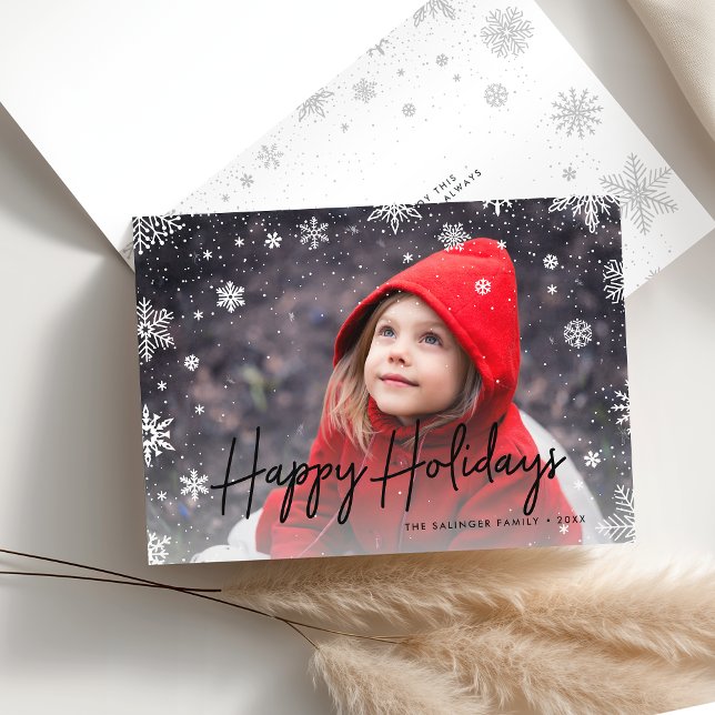 Merry Magic | Snöflingövertäckningsfoto Helgkort (Skapare uppladdad)