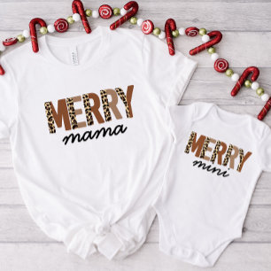 "Merry Mamma" Modern Boho Mamma och Me T Shirt