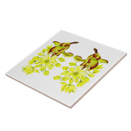 "Merry Maples" på en keramik Tile (I) Kakelplatta