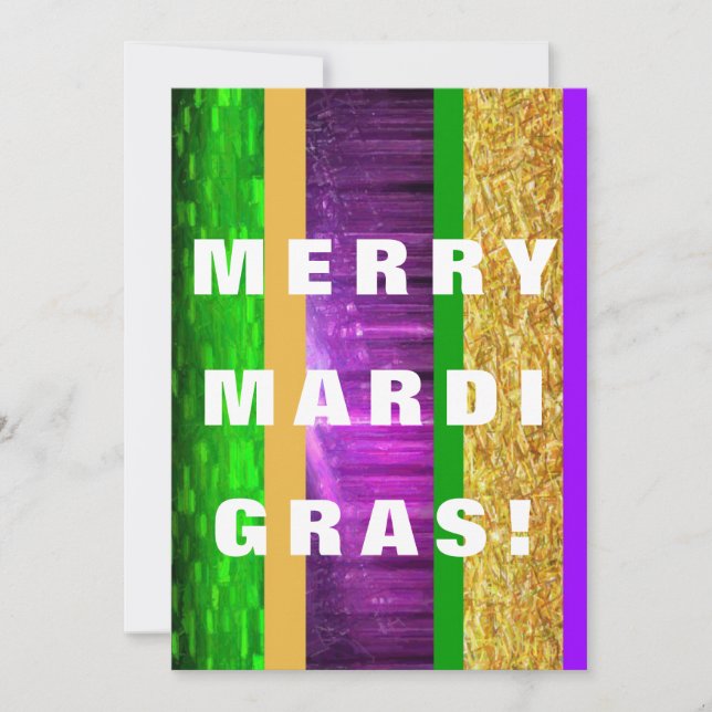 Merry Mardi Gras Julkort (Framsida)