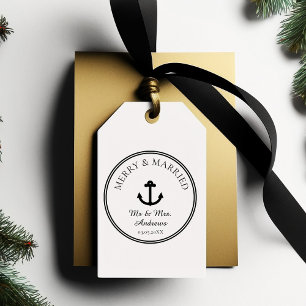 Merry & Married Anchor Logotyp Rubber Frimärke Stämpel