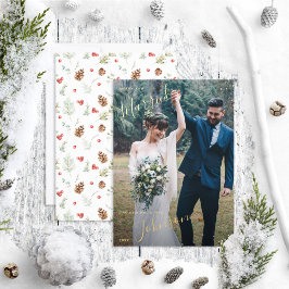 Merry & Married Gräs Berry Bröllop Photo