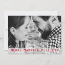 Merry Married Merriest Bröllop jul Helgdag