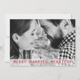 Merry Married Merriest Bröllop jul Helgdag Meddelande